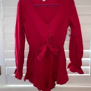 Red Billabong romper